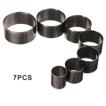 목형 가죽재단 DIY 패턴 커터 프레스 절곡 철판 가죽공예 도구7pcs 금형 철 칼 leathercraft 둥근 모양의 가죽 벨 절단 칼 금형 다이 커팅 에지 펀칭, 7pcs 한 세트