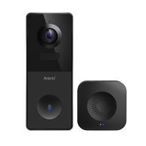 가스 누출 감지기 areti 2k video doorbell smart intercom wifi door bell security camera ip65 방수 충전식 배터리 링, 2k SD 카드 없음, 영국 플러그