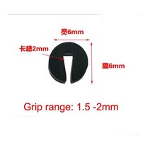 방음판 방음 보드 흡음 방음벽 미터 자형 고무 씰링 스트립 엣지 트림 자동차 도어 가드 유리 금속 목재 패널 시트 캐비닛, R-6x6mm clamp 2mm