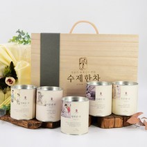 자연애 외국인선물 수제한차 5종 선물세트, 1개, 수제한차5종세트+보자기포장+쑥색