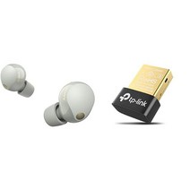 SONY 소니 무선 노이즈 캔슬링 이어폰 WF1000XM5 무선압도적 성능 소형 경량 설계 고성능 마이크 통화 Amazon Alexa 탑재 Bluetooth LDAC 8시간 연속, 1) USB 어댑터 세트, 플래티넘 실버, 플래티넘 실버_1) USB 어댑터 세트