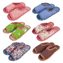 케이에스몰 퀼트 면 실내화 양발착용 6세트, 랜덤발송