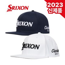 [23년신상]SRIXON 스릭슨 FLAT BRIM SMH2137I 스냅백 골프모자, 화이트