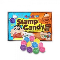 짱구 스탬프캔디 38g 도장캔디 어린이집간식 과일맛사탕