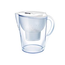 3.5L 주방 물 필터 물 주전자 활성 탄소 알칼리성 여과 그물 정수기 차가운 멀티 효과 필터 가정용, 01 White