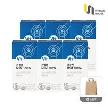 비타민하우스 관절엔 MSM 100% 6병(12개월분)+쇼핑백, 단품, 단품