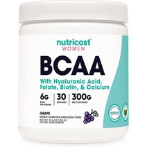 여성용 뉴트리코스트 BCAA 포도맛 30회분 여성 전용으로 제조 - 비GMO 및 글루텐 프, 복숭아 망고맛 30회분
