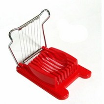 일제 미넥 스텐 계란절단기(11.5cm)레드 슬라이서, 단품, 1개