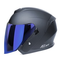 기어러스 Z-8 초경량 오픈페이스 헬멧 1100g 원터치 썬바이져 내장 GEARUS, 블루미러쉴드, 2XL