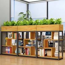 공간분리 철제 책장 파티션 플랜테리어 가벽 책꽂이, 길이 100 폭 29 높이 140 4단매쉬