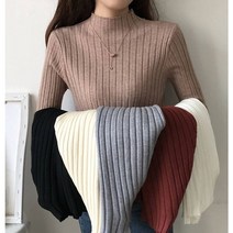 pm6 여자 목폴라 티셔츠 여성티 긴팔 반목폴라 목티
