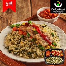 [디자인푸드]맛남주의 맛난식탁도시락 삼색나물단호박솥밥&두툼고기완자 6팩/12팩/18팩/24팩 냉동도시락, 6팩