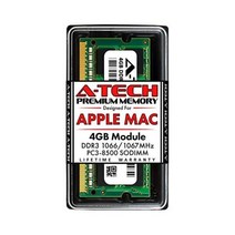 A-Tech 4GB PC3-8500 DDR3 1066/1067 MHz RAM for MacBook MacBook Pro iMac Mac Mini (Late 2008 Earl, 4 GB