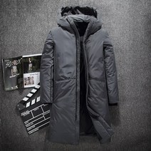 겨울 남성 구스 재킷 오리털 다운 코트 롱패딩 M-3XL