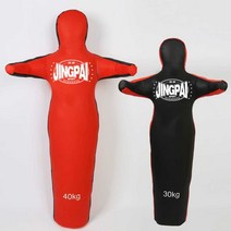 사람모형 샌드백 더미 펀칭백 연습용 훈련용 하프가드, 50kg 블랙