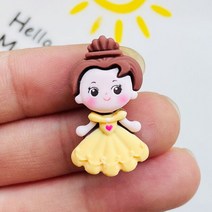 사랑스러운 미니 카와이 만화 공주 시리즈 수지 스크랩북 DIY 주얼리 머리핀 액세서리 장식 공예 10 개, [06] E