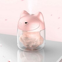 귀여운 디자인가습기 무드등가습기 USB가습기 책상위 미니가습기, 골드캣USB가습기 블루