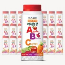 파스퇴르 100%유기농 야채농장 ABC주스190ml, 190ml, 12개