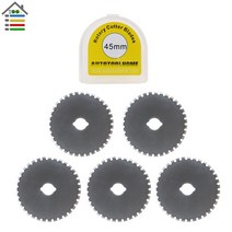 다기능 휴대 45mm 로터리 커터 블레이드 5 팩 스킵 천공기 종이 크로셰 에지 프로젝트용 Fiskars olfa에 적, 한개옵션0