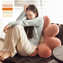 키밍 데이지 꽃쿠션 플라워 방석 홈카페 거실 베개 의자쿠션-72394EA, 45cm_화이트
