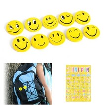 스마일 패션뱃지 미니브로치 뱃찌 가방뱃지 40P 4.5CM 배찌 스마일뱃지