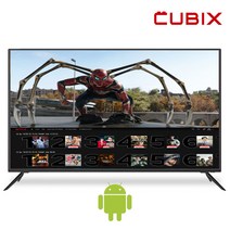삼성패널 중소기업 스마트티비 55인치 UHD 4K TV 140cm LED 스탠드형 벽걸이 가능 방문 설치 넷플릭스 유튜브, 벽걸이형 방문설치(상하 브라켓)