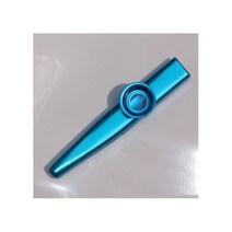 금속 Kazoos 악기 플루트 다이어프램 입 좋은 동반자 기타, Blue