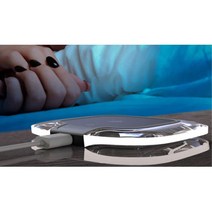 침대옆 협탁위 급속무선충전 슬림미니사이즈 차꾸미기, 화이트