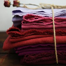 패브릭샵 8수린넨 대폭 바이오워싱 플랜퓨어린넨 무지 레드계열 5컬러, 딥퍼플