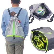 2세대 올인원 가벼운 축구공 농구공 운동화 축구화 수납 스포츠 헬스 운동 방수 볼백 백팩 가방, 블랙