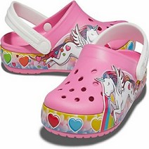 [크록스] 펀랩 유니콘 라이츠 클로그 키즈 207071-669