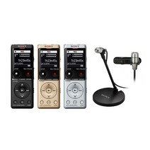 소니 MP3라디오 보이스레코더 스테레오 핀마이크세트 ICD-UX570녹음기 ECM-PC60, (골드)ICD-UX570+ECM-PC60