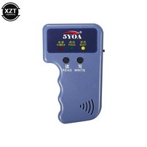 RFID 복사기 카드 리더 125KHz EM4100 작가 비디오 프로그래머 T5577 재기록 가능 ID Keyfobs EM4305 태그 키 체인, 파란