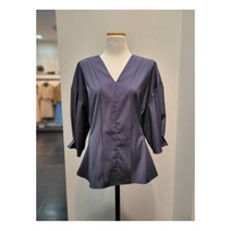 [데코] 브이넥 턱 볼륨 블라우스DCBAB3804W