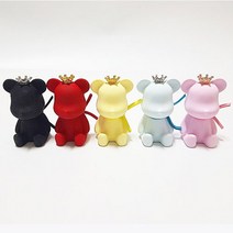달보드레내음 2D 왕관 곰돌이 베어브릭 석고방향제, 핑크, 클린코튼