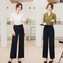 여름반팔티세트 호텔 마사지사 프런트 족욕 종업원 양생 회소 미용사 바텐더상의 여성 x2개 2108910928