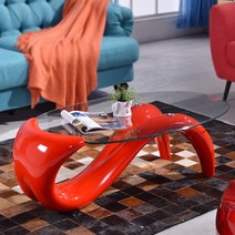 전통찻상 강화 유리 타원형 커피 테이블 미니멀 패션 거실 차 책상 메사 Muebles 럭셔리 가구 HY50CT, 4.120X70X40CM3