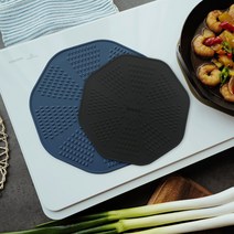 인콕 실리콘 인덕션 보호매트 냄비받침, 1개, 인덕션매트 카키블랙(소-20cm)