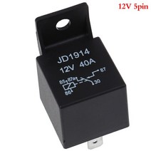 차량용 릴레이 자동차 소켓 자동차 방수 릴레이 4 5 핀 40A 긴 수명 일반적으로 열린 DC 12V 헤드 라이트, 02 5pin