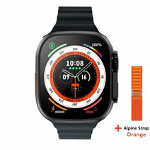 Z8 울트라 MAX 스마트 워치 시리즈 8 티타늄 합금 11 49mm 케이스 블루투스 통화 NFC ECG IP68 방수 Smartwatch 남자, [07] Black Alpine O