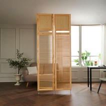 데코지엔 블라인드 가벽 파티션/ 파티션/가벽/가림막/가벽파티션/칸막이/현관가림막/사무실파티션/공간분리/원목파티션, 내추럴