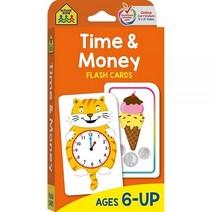 School Zone - Time & Money Flash Cards - Ages 6 and Up 1st Grade 2nd Grade Telling Time Reading