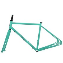 그래블자전거 그래블 바이크 입문로드자전거 입문용 초보 해안 Cx01 자전거 프레임 700c 자갈 크롬 몰리브, 02 green_01 43cm(145-160cm)