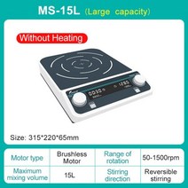 JOANLAB 멀티 스테이션 자기 교반기 디지털 디스플레이 실험실 가열 4 6 자석, 06 MS-15L_01 EU 플러그
