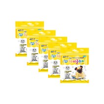 아모스 탱탱 아이클레이 파우치 5p, 검정, 5개