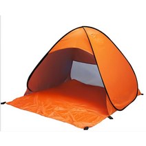 베스티블 돔 그늘막 동계 셀터 쉘터 캠핑 텐트 Automatic Pop Up Tent Portable Beach Outdoor UV Protecti, 04 Orange