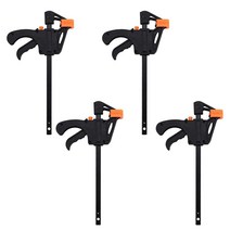 F스타일 퀵 그립 클램프 4개 102cm4인치 한 손 미니 패스트 래칫 바 클립 도구 목공 DY 핸드 툴 키트 목재 도어 바닥용
