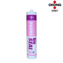 오공 욕실용 바이오 실리콘 실란트 270ml 투명, 5개