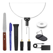 열선커터 절단기 컷팅기 샤링기 개대 전기 폼 커터 가열 와이어 전기 스티로폼 커터 아트 모델 조각 위한 스테인레스 스틸 수제 공예, 미국 플러그