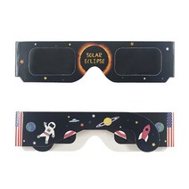 VR 블록체인 VR게임100 개/몫 인증 안전 3D 종이 태양 안경 lentes vr 이클립스 뷰, [02] Astronaut